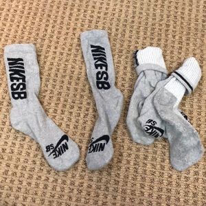 Nike SB high top socks!